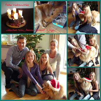 Marlo und seine Familie an Weihnachten 2015
